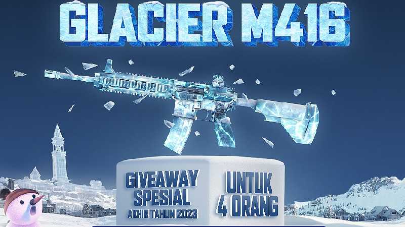 Free PUBG M416 Glacier Skin